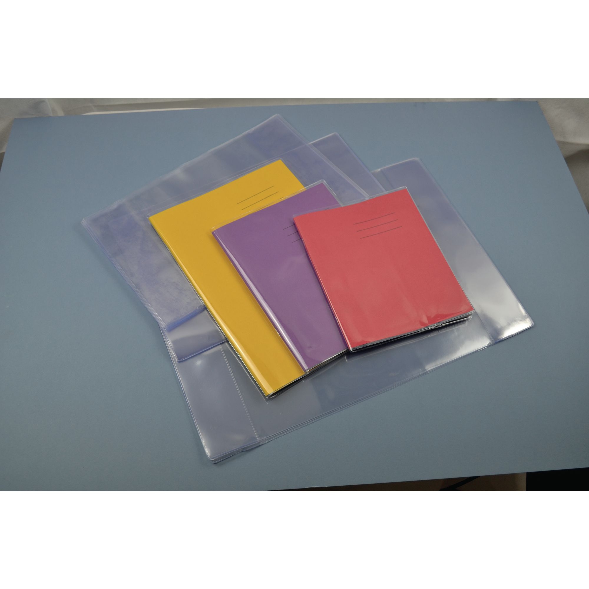 Transparent 203 x 165mm Book Covering - Pack of 10
